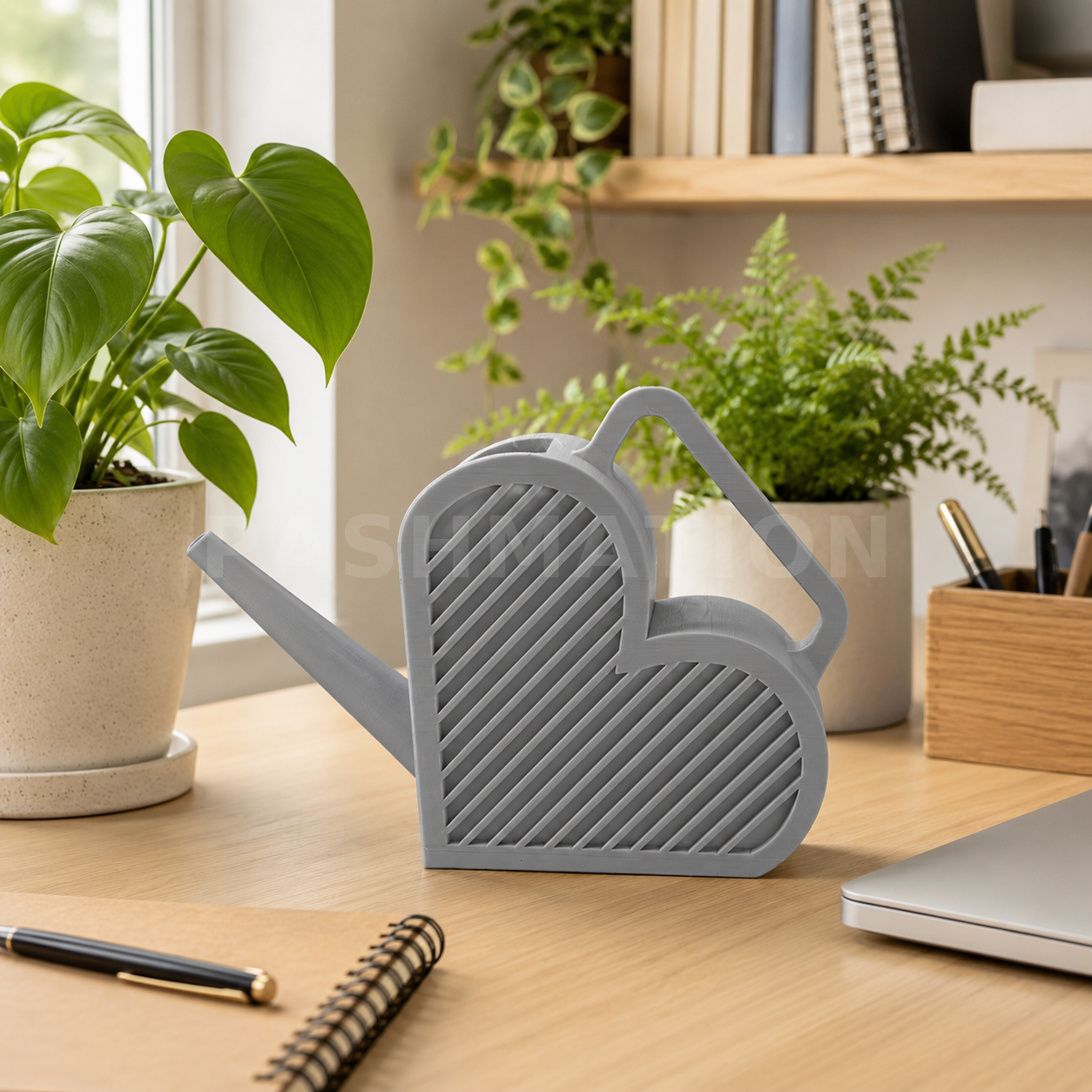 Heart-Shaped Watering Can | Figural Mini Plant Care Pot