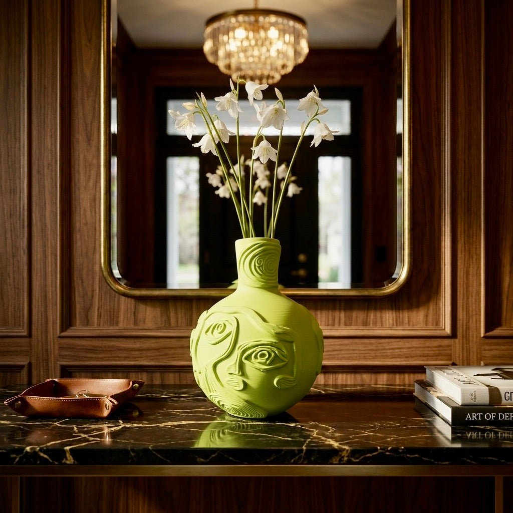 Picasso’s Faces Inspired Flower Vase for Art Lovers - PashmationVases