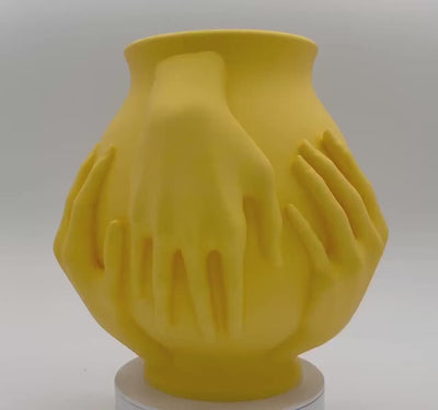 Embrace Hands Vase: 3D Printed Modern Art Decor