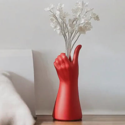 3D Printed Hand Vase: Modern Art Home Decor, Minimalist Sculpture