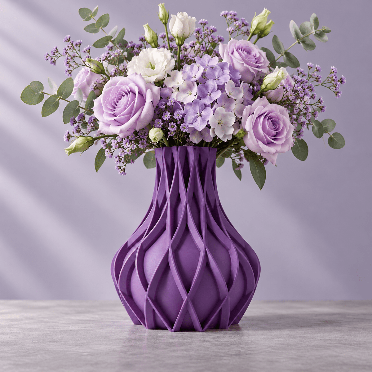Sculpted Fluted Avio Vase Modern Geometric Centerpiece - Contemporary Home Decor Minimalist Design by Pashmation
