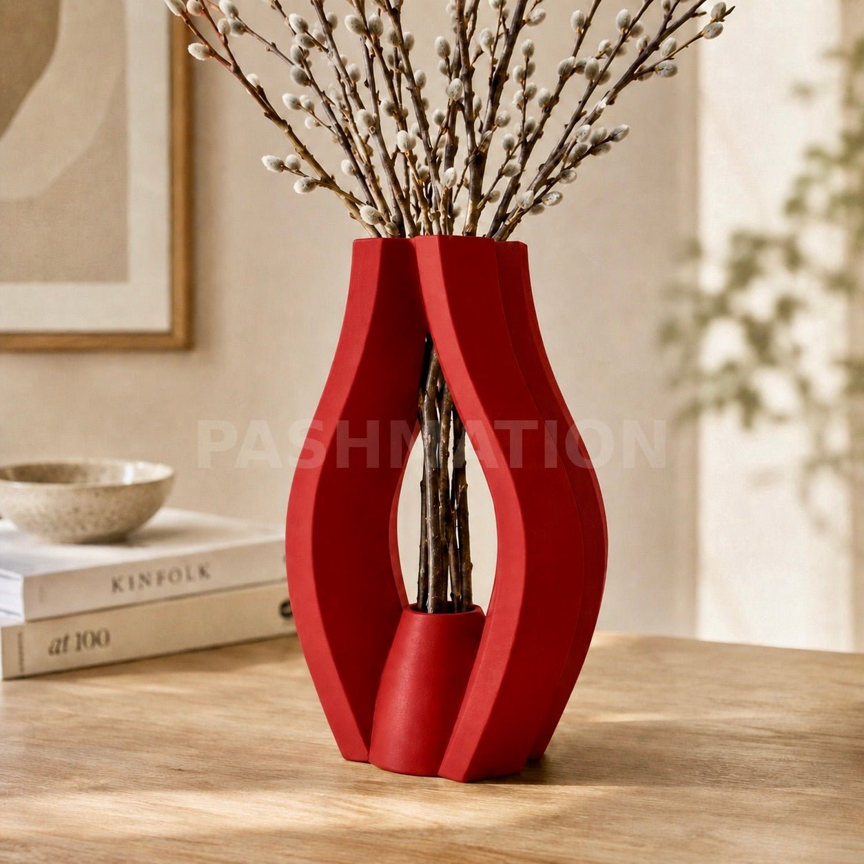 Sculptural Krono Vase - Modern Home Decor Centerpiece Contemporary Minimalist Design by Pashmation