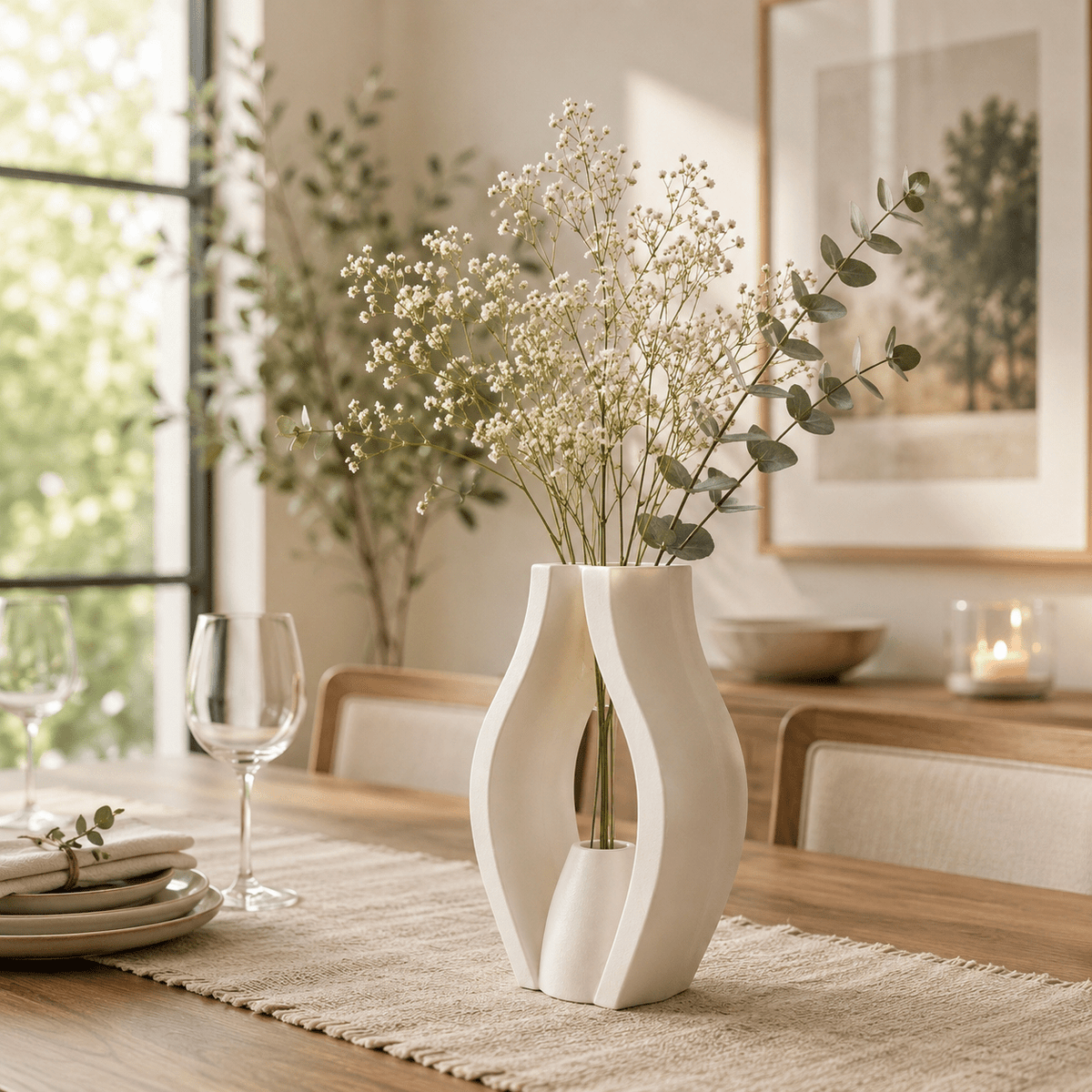 Sculptural Krono Vase - Modern Home Decor Centerpiece Contemporary Minimalist Design by Pashmation