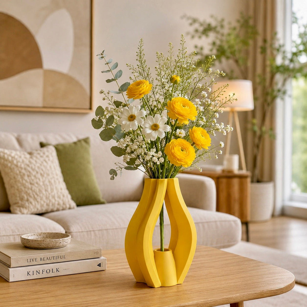 Sculptural Krono Vase - Modern Home Decor Centerpiece Contemporary Minimalist Design by Pashmation