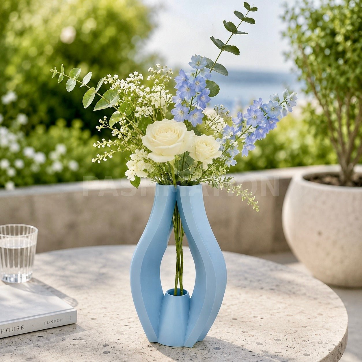 Sculptural Krono Vase - Modern Home Decor Centerpiece Contemporary Minimalist Design by Pashmation