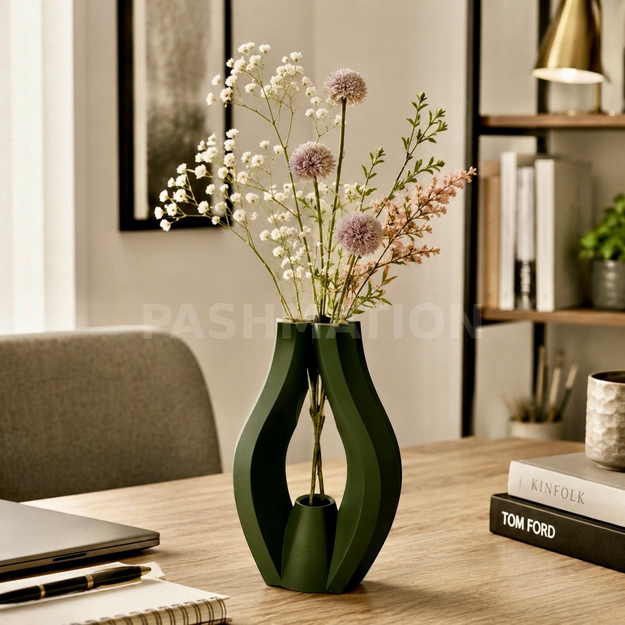 Sculptural Krono Vase - Modern Home Decor Centerpiece Contemporary Minimalist Design by Pashmation