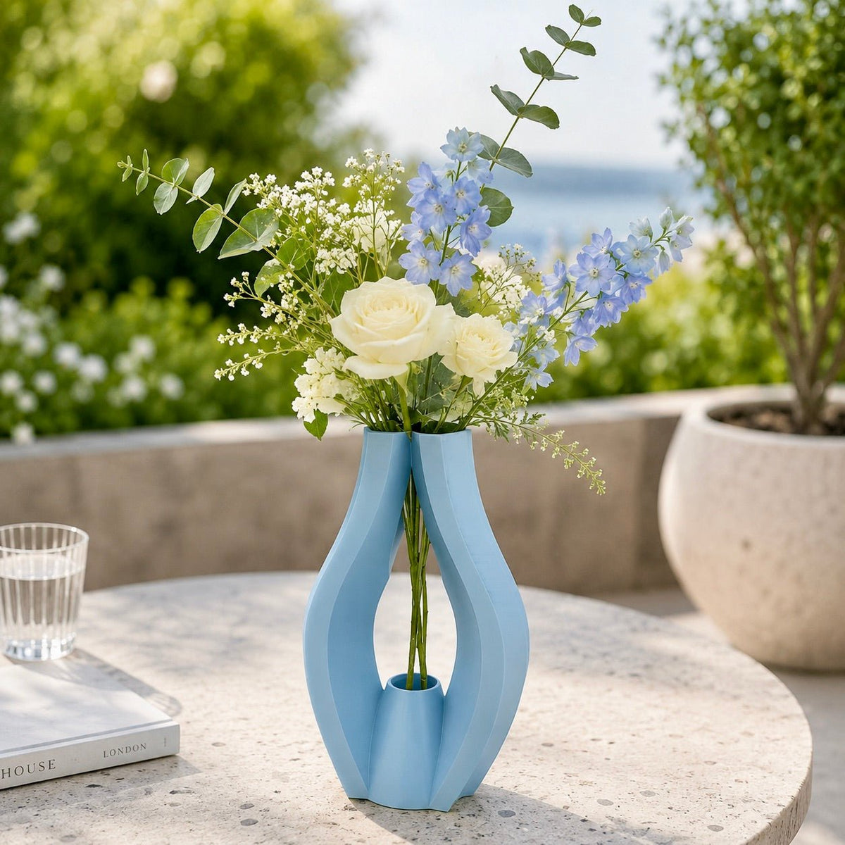 Sculptural Krono Vase - Modern Home Decor Centerpiece Contemporary Minimalist Design by Pashmation