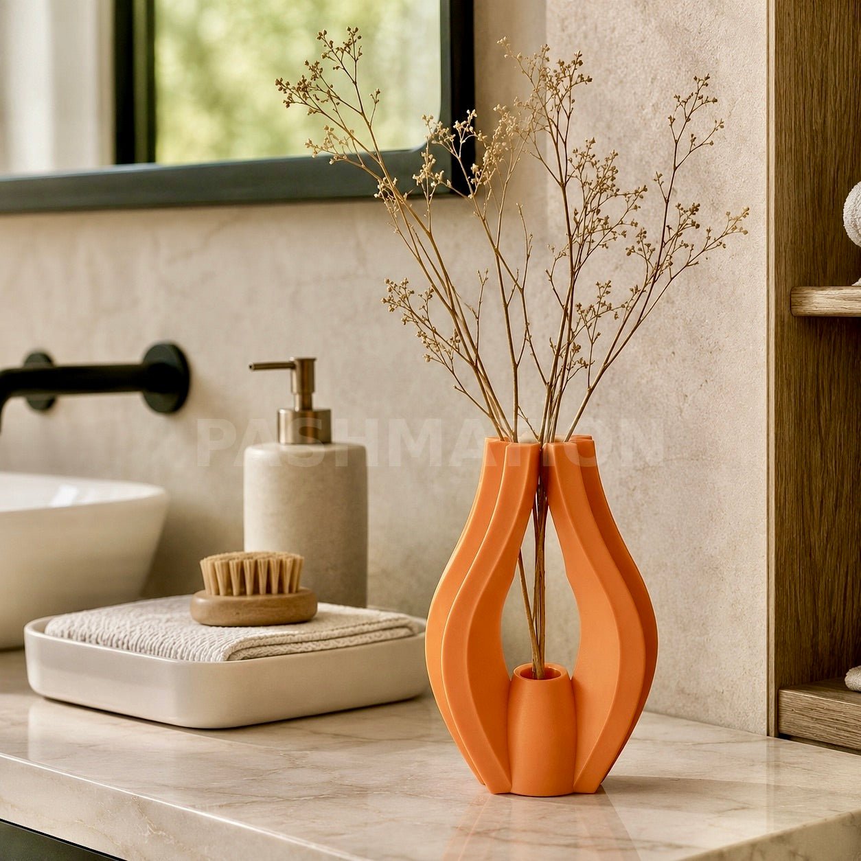 Sculptural Krono Vase - Modern Home Decor Centerpiece Contemporary Minimalist Design by Pashmation