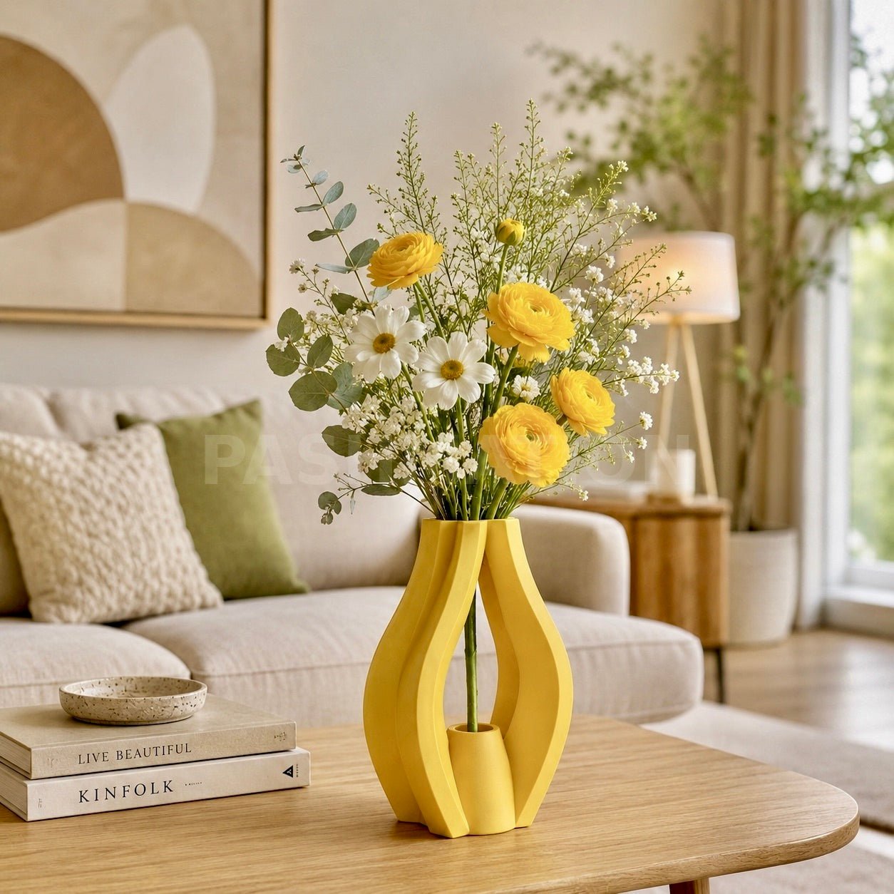 Sculptural Krono Vase - Modern Home Decor Centerpiece Contemporary Minimalist Design by Pashmation