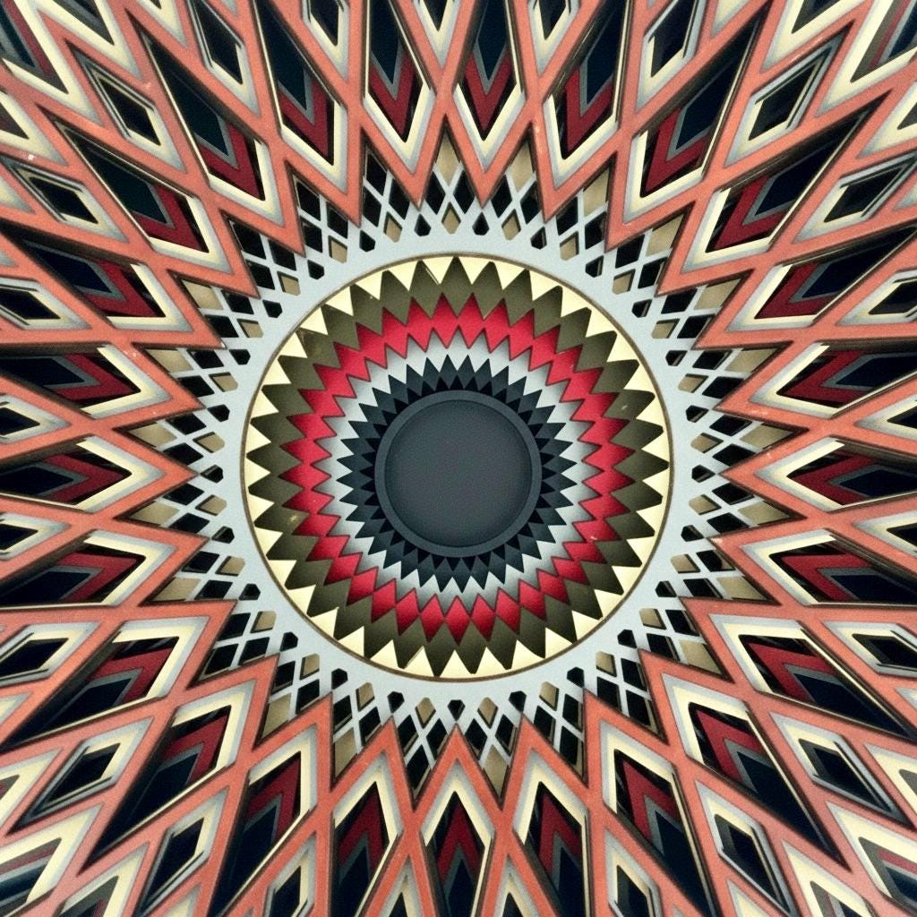 Solar Weave Layered Wood Wall Art - PashmationWall Décor