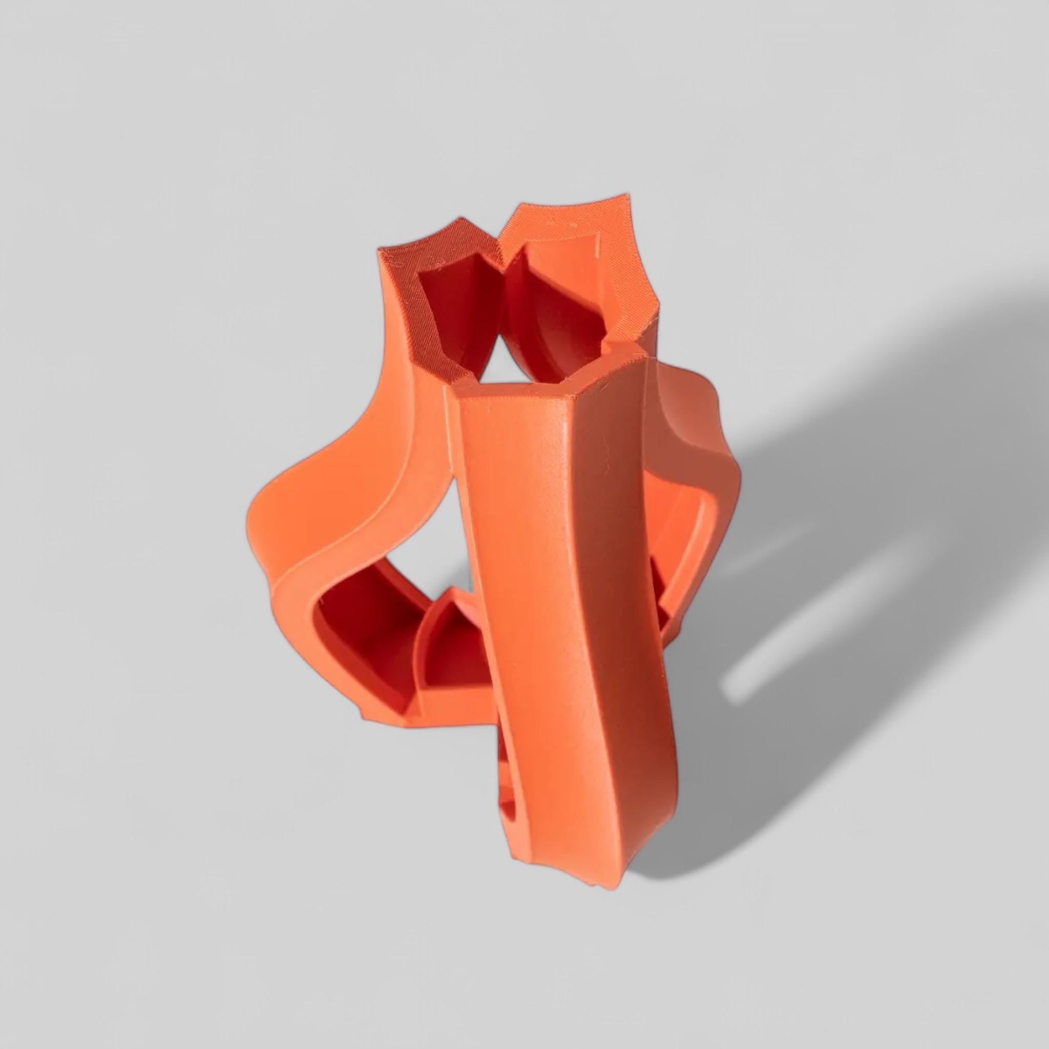 Triso Geometric Sculptural Vase - Modern Minimalist Home Decor Centerpiece 9 inch - PashmationVases